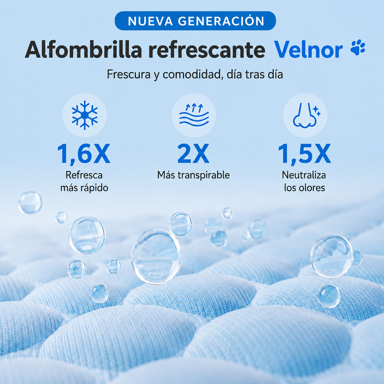 Alfombra Refrescante para Mascotas| Descanso sin Calor